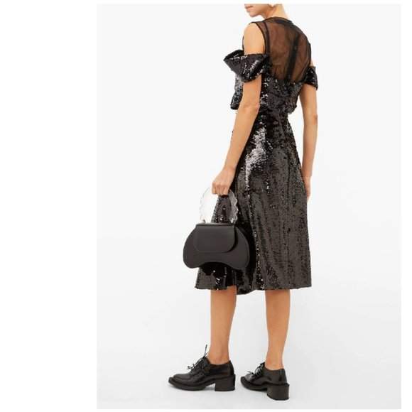 NWT Simone Rocha Pleated Sequin Midi Skirt 4 - Picture 9 of 11